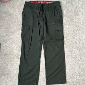 NWOT UA Cargo Pants, men’s 36x30, forest green, flawless